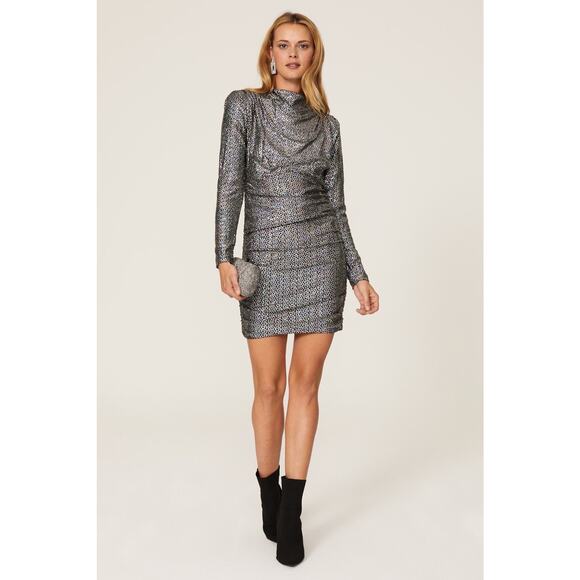 Alexia Admor Rainbow Sequin Dress Size 6 - Picture 1 of 12